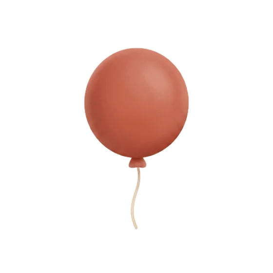 Clay illustration of red