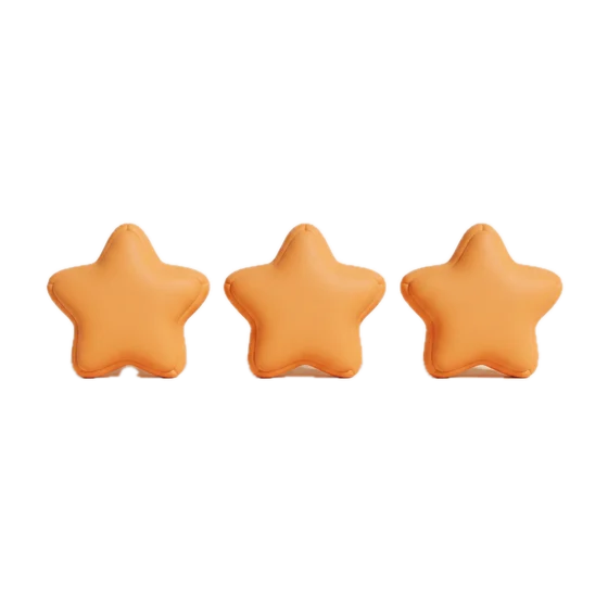 Clay illustration of three